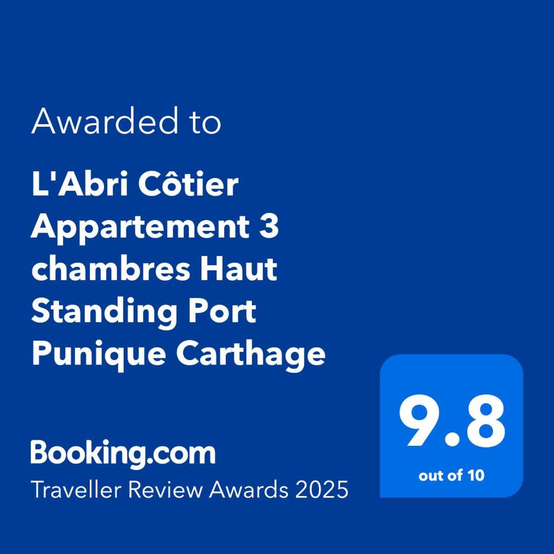 "L'Abri Cotier" Appartement 3 Chambres Haut Standing Port Punique Carthage Douar ech Chott Exterior photo